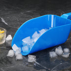 Thumbnail image #2 for New Star Foodservice Inc. 34462 64 oz Plastic Ice Scoop with Flat Bottom, Blue Case of 36