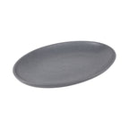 Thumbnail image #1 for G.E.T. Tenaya - EGS RT1612OV-GS . . Oval Melamine Platter, 16-3/8"W x 12-3/4"D x 3-1/2"H, Granite Stone Gray, Rounded Edges