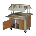 Thumbnail image #1 for Piper Products/Servolift Eastern Elite 3-CI Mobile Ice-Cooled Cold Food Unit, 3-Pan, Stainless Steel Top, 46 in W