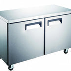 Thumbnail image #1 for Drago DRUC60F Two-Section Undercounter Freezer, Solid Doors, 15 cu. ft., 60.2"W, Stainless Steel
