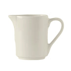 Thumbnail image #1 for Tuxton China Modena AMU-105 Ceramic Creamer, 3 oz, with Handle, Pearl White 1 Dozen