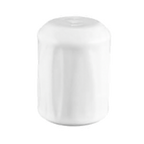 Thumbnail image #1 for Vertex China Grass Valley GV-SS-B Porcelain Salt Shaker, 2-1/4"H, Round, Embossed, Bright White Case of 4 Dozen