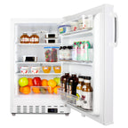 Thumbnail image #2 for Summit Commercial ALR46W Undercounter Reach-In Refrigerator, ADA Compliant, 3.53 cu. ft., Solid Reversible Door
