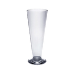 Thumbnail image #1 for Thunder Group PLTHPS013C Polycarbonate Pilsner Glass, 13 oz, 8-1/4 in H, Clear, Starburst Base Case of 24