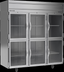 Thumbnail image #5 for Beverage Air Horizon Series 3-Section Half-Glass Door Reach-In Refrigerator, Top-Mounted Self-Contained, 71.52 Cu. Ft.