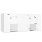 Thumbnail image #1 for USR Brands Coldline WCFP10X14-FL Indoor Floorless Walk-In Cooler/Freezer Combo Box, 9.84' x 13.12' x 7.5'H, 5" Insulation, Two 36" x 76" Doors