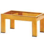 Thumbnail image #1 for Cal-Mil Brooklyn 23848-6-130 Rectangular Riser, Antique Brass Finish, 6"W x 10"D x 6"H