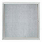 Thumbnail image #1 for AARCO Products ODCC3636R Outdoor Aluminum Bulletin Board, 36"W x 36"H, Enclosed Swing Door, Vinyl Back Panel
