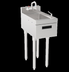Thumbnail image #5 for Krowne Silver Series Freestanding Stainless Steel Underbar Hand Sink with Soap and Towel, 12 Inch Wide