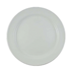 Thumbnail image #1 for Vertex China London LD-8 9" Round Porcelain Plate, Low Profile, Medium Rim, Bone White Case of 2 Dozen