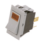 Thumbnail image #1 for AllPoints Foodservice Parts & Supplies 421051 Illuminated On/Off DPST Rocker Switch with Four 1/4-Inch Tab Terminals