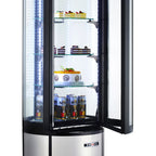 Thumbnail image #2 for Admiral Craft Equipment Corp. Black Diamond BDRCK-400 Refrigerated Cake Display Case, Floor Standing, Curved Glass, 12.7 Cu. Ft.