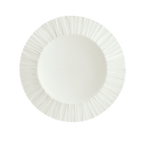 Thumbnail image #1 for Libbey Schonwald, Character 9360076 Porcelain Round Plate, 10-1/4-inch Diameter, Continental White, Character Pattern