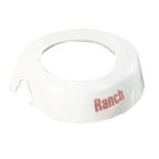 Thumbnail image #1 for TableCraft Products CM6 Dispenser ID Collar, "Ranch" Imprint, Fits 48 oz Dispenser, White Plastic