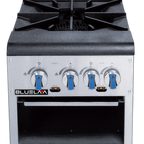 Thumbnail image #1 for Blue Air FSE LLC Blue lava (Blue air) BLSP2 Gas Stock Pot Range, 18"W x 42-1/4"D, (2) Three-Ring Cast Iron Burners