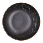 Thumbnail image #1 for Vertex China London Moonstone LMS-C26 Pasta Bowl, 36 oz, 10" Round Coupe, Porcelain, Matte Black/Sky Blue Reactive Glaze Case of 2 Dozen