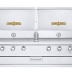 Thumbnail image #1 for Crown Verity Built-in IBI482RD-FLT 48-Inch Built-In Outdoor Charbroiler, 6 Stainless Steel Burners, Stainless Steel Grates
