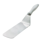 Thumbnail image #1 for Browne Foodservice InnovaTools 574364 Turner, 8" x 3" German Carbon Steel Blade, White Nylon Handle, 14-1/2" Overall