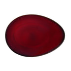 Thumbnail image #2 for 1880 Hospitality Rustic by Oneida® L6753074385 14" Oval Porcelain Plate, Two-Tone Crimson Glaze 1 Dozen