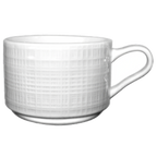 Thumbnail image #1 for International Tableware Dresden DR-23 Porcelain Coffee Cup, 8 oz., Round with Handle, Stackable Case of 3 Dozen