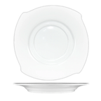 Thumbnail image #1 for International Tableware Rhapsody RA-2 6-Inch Porcelain Round Saucer with Signature Shape Rim Case of 3 Dozen
