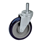 Thumbnail image #1 for Component Hardware CMT2-5PPB 5" Polyurethane Swivel Threaded-Stem Caster, No Brake, 250 lb Capacity