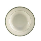 Thumbnail image #1 for CAC China Greenbrier GS-105 Round Ceramic Pasta Bowl, 16 oz, 10-1/2" Diameter 1 Dozen