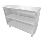 Thumbnail image #1 for IMC/Teddy DBC-1584 Dish Cabinet, 84"W x 15"D x 36"H, Stainless Steel, Open Front