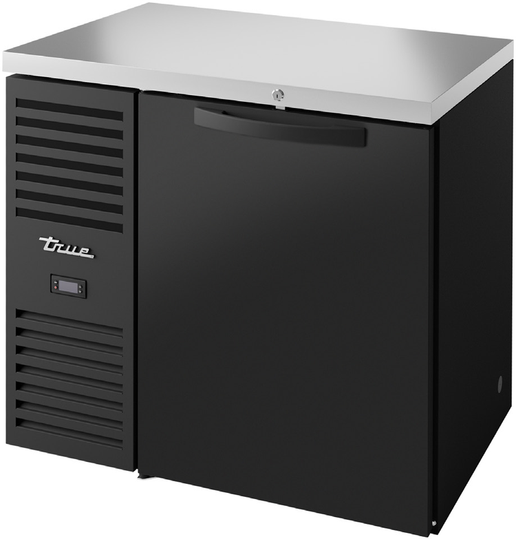 Product image #5 for True Premier Bar 36-Inch Single-Section Refrigerated Back Bar Cooler with Solid Locking Door and Stainless Steel Top