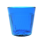 Thumbnail image #1 for Thunder Group Belize PLPCTB308BL 8 oz Blue Polycarbonate Tumbler with Swirl Design and Starburst Pattern Base Case of 4 Dozen