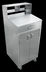 Thumbnail image #2 for 24-Inch Stainless Steel Mobile Receiving Desk with Sloped Top and Lockable Storage