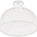Thumbnail image #1 for JB Prince R869 Round Glass Cloche, 3-3/8" Diameter x 3"H, Clear