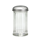 Thumbnail image #1 for TableCraft Products 57S-1 12 oz Fluted Glass Sugar Pourer with Stainless Steel Side-Flap Top Case of 12