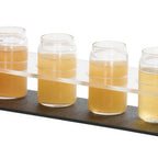 Thumbnail image #1 for Cal-Mil Classic 28507-13 Beer or Wine Taster Caddy, 13 x 4 x 2.5 in, ABS Plastic, Black