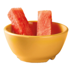 Thumbnail image #1 for G.E.T. Diamond Mardi Gras B-45-TY Melamine Bowl, 10 oz, 4-1/2" Round, Tropical Yellow Case of 2 Dozen