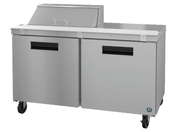 Product image #5 for Hoshizaki Steelheart SR60B-8 60-Inch Two-Section Sandwich Top Refrigerated Prep Table