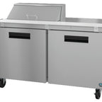 Thumbnail image #5 for Hoshizaki Steelheart SR60B-8 60-Inch Two-Section Sandwich Top Refrigerated Prep Table, 8-Pan, Stainless Steel, Front-Breathing