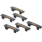 Thumbnail image #1 for TableCraft Products Option CN484 Italian Food Storage Name Tag, Black with Orange Print, Dishwasher-Safe Polypropylene Case of 100