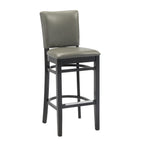Thumbnail image #1 for G & A Commercial Seating Concord 9657PS4 Commercial Barstool, Armless, Upholstered Back and Seat, European Beechwood Frame, Footrest