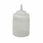 Thumbnail image #1 for Libertyware SB08WC 8 oz Clear Wide-Mouth Squeeze Bottle Case of 6 Dozen