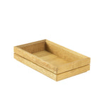 Thumbnail image #1 for Mikasa Hospitality (Lifetime Brands, Inc.) Select Concept BQ204L Stackable Oak Cutlery Box, GN 1/4 Case of 4