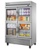 Thumbnail image #5 for True Two-Section Glass Door Reach-In Refrigerator, Stainless Steel, Self-Contained Bottom Mount
