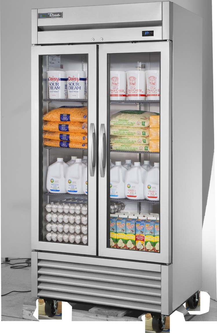 Product image #5 for True Two-Section Framed Glass Door Reach-In Refrigerator, Self-Contained, Bottom-Mounted