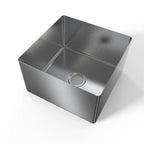 Thumbnail image #1 for NBR Equipment SB-111511-16 Single-Compartment Fabricated Sink Bowl, 11"W x 15" Front-to-Back x 11" Deep, 16-Gauge 304 Stainless Steel
