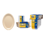 Thumbnail image #1 for G.E.T. Supermel SP-OP-610-T Melamine Oval Platter, Tan, 10" x 6-3/4" Case of 2 Dozen