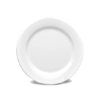 Thumbnail image #1 for G.E.T. Merced - EGS D9PL-W 9-Inch Round White Melamine Plate with Wide Rim Case of 6
