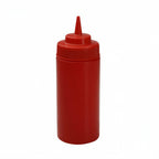 Thumbnail image #1 for Libertyware SB16WR Squeeze Bottle, 16 oz, Wide Mouth, Heavy-Duty Plastic, Red Case of 4 Dozen