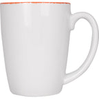 Thumbnail image #1 for International Tableware Provincial™ 8481-R Porcelain Coffee Mug, 11 oz, European White with Red Underglaze Decoration Case of 2 Dozen