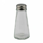 Thumbnail image #1 for Libertyware S&P43F Salt and Pepper Shaker, 3 oz, Paneled Glass, Flat Stainless Steel Cap Case of 6 Dozen
