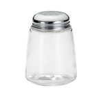 Thumbnail image #1 for TableCraft Products Modern 261 Glass Cheese Shaker, 8 oz, Chrome-Plated Perforated Top Case of 12